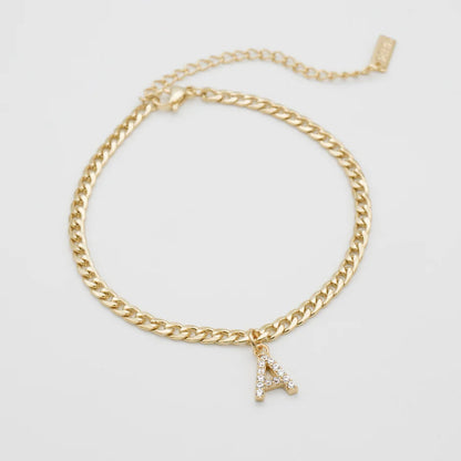 Bracelet cheville - Cuban Initial