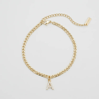 Bracelet cheville - Cuban Initial