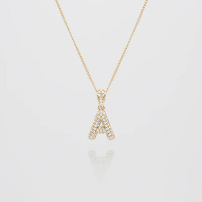 Collier Diamant Bubble Initial