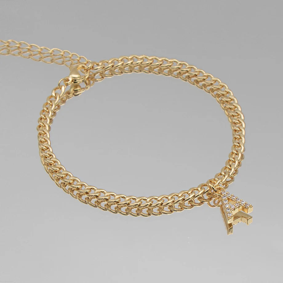 Bracelet cheville - Cuban Initial