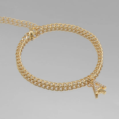 Bracelet cheville - Cuban Initial