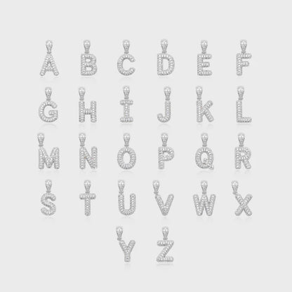 Collier Diamant Bubble Initial