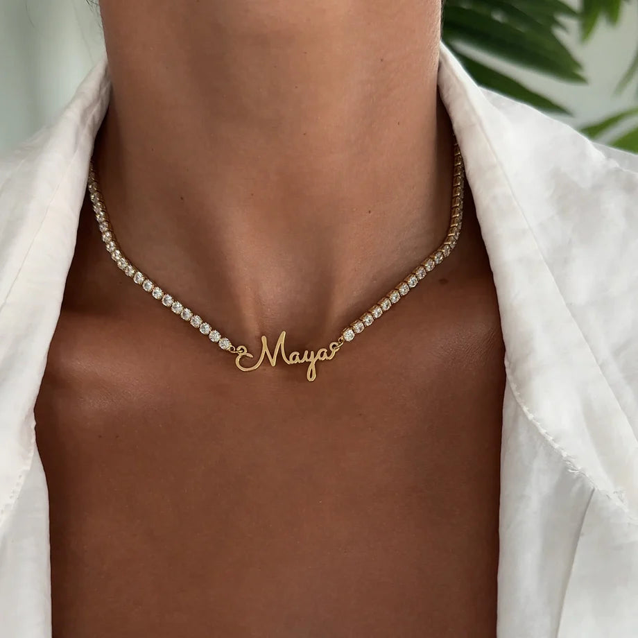 Collier Prénom Diamant